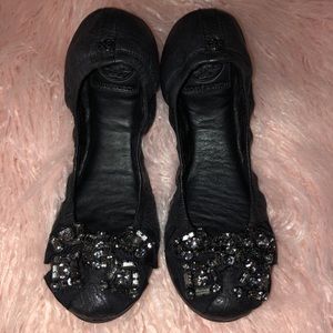 Tory Burch Azalea Jeweled Ballet Flat